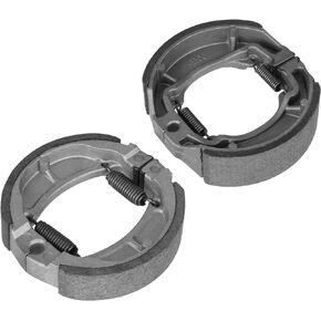 Front and Rear Brake Shoes Pads for Kawasaki KLX 110/110R 2002-2020, KLX 110L 2010-2020, Replace 41048-1141 41048-1083 K603 K715, Drum Brake Shoe Set