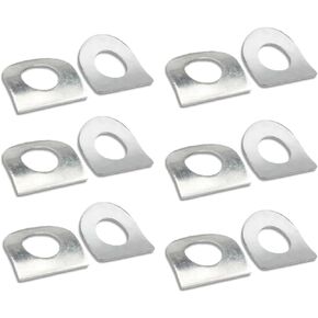 12 Pack Motorcycle Foot Peg Spring Washer Universal Gasket for Harley Davidson Softail Dyna CVO Sportster 883 1200 FootPeg Footrest Pin Bolt Rider Passenger Mount Rest Pedal Pads
