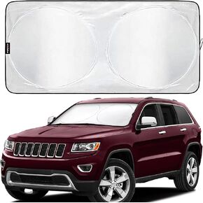 FORTEM Car Sun Shade for Windshield, Sun Visor Front Windshield Sunshade, Windshield Cover, Automotive Interior Sun Protection, Foldable, Storage Bag