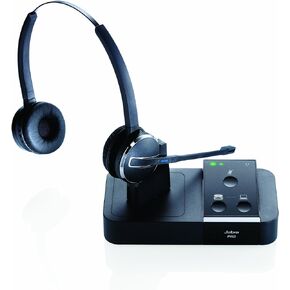 Jabra PRO 9450 Duo Flex-Boom - Professional Wireless Unified Communicaton Headset (Renewed)