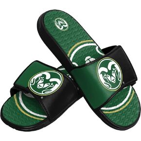 FOCO Colorado State Rams NCAA Mens Colorblock Big Logo Gel Slides - M