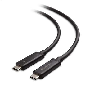 Cable Matters [Intel Certified Active 40Gbps Thunderbolt 3 Cable in Black 1m Supporting 100W Charging (Not Compatible with USB-C Ports Without The Thunderbolt Logo)