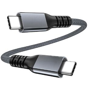 UseBean 240W USB4 Cable 1FT,Short USB 4 USB C to USB C Cable [PD Fast Charging& 40Gbps Data Sync& 8K@60Hz] Thunderbolt 4 Cord for iPhone 15 iPad Pro Air Mini MacBook Galaxy S23 eGPU Docking