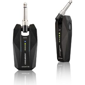 نظام جيتار لاسلكي من Coolmusic 5.8 جهاز استقبال إرسال جيتار لاسلكي قابل لإعادة الشحن جهاز استقبال إرسال لاسلكي 4 قنوات نطاق نقل للجيتار الكهربائي in Kuwait