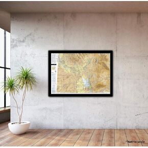 FAA Chart: VFR Sectional Salt Lake City SSLC (Current Edition). Art Print Quality, Suitable for Framing. Current Edition Printed on Demand. Ships Rolled - Not Folded.