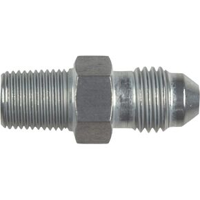 ICT Billet Straight -4AN Flare Male to 1/8"NPT Pipe Adapter Fitting 4 AN Bare Aluminum National Pipe Thread Designed & Manufactured in the USA AN816-04-02A