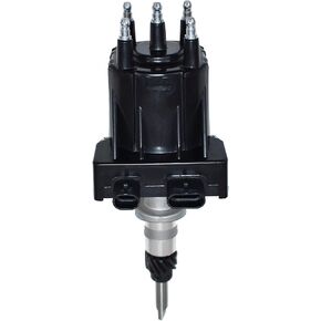 A-Team Performance - EST Marine Electronic Ignition Distributor EFI - Compatible with Mercruiser Chevy Volvo Penta OMC Indmar 2.5L and 3.0L Delco For 4 Cylinder Applications 18-5475, 817377 Black Cap
