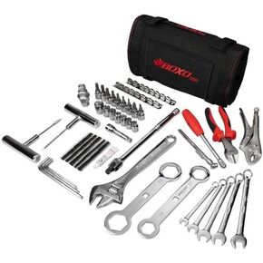 Boxo USA Adventure Motorcycle Tool Kit - 40-Piece Compact Tool Roll for Dual Sport & Adventure Bike