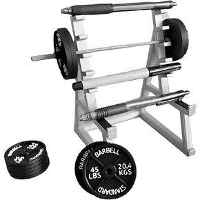 Squat Rack Pen Holder, 2023 Funny Barbell Rack Pen Holder, Mini Squat Rack Ornaments with Barbells and Weights, Barbell Rack Ornaments for Fitness and Weightlifting Fans