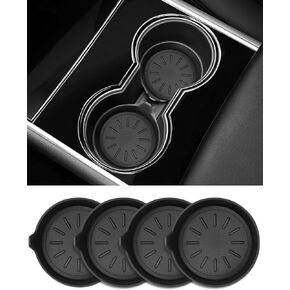 4 عبوات من قواعد الأكواب السوداء للسيارة، بساط كأس السيارة العالمي غير القابل للانزلاق، بساط كأس السيارة الداخلي للسيارات، بساط كوب السيارة لأكواب المشروبات المموجة، حامل أكواب السيارة من السيليكون للسيارة، قاعدة مشروبات السيارة، بطانة حامل الأكواب in Kuwait