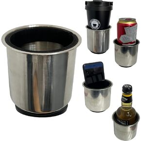 Magnetic Cup Holder Beverage Holder Drink/Can Holder - Strong Magnet Sticks Good to The Farm Tractor - Horizontal Surface Mounting (with Buffer Protection Layer) for Riding Mower,Forklift,Lawnmower
