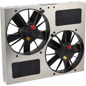 Derale Performance 16830 Gray/Black High Output Dual Radiator Fan