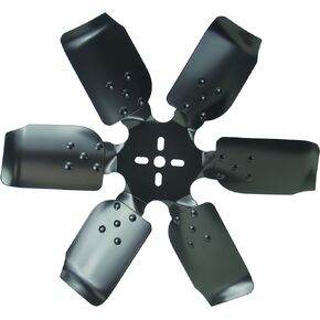Derale 17418 Heavy Duty Fan Blade Series 1000 18" Steel Rigid Race Belt Driven Fan Reverse Rotation , Black