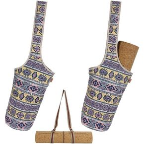 Yoga Mat Bag, Long Tote with Pockets Cute Yoga Mat Holder with Bonus Yoga Mat Strap, Stylish and Practical Yoga Mat Bags and Carriers for Women in Kuwait