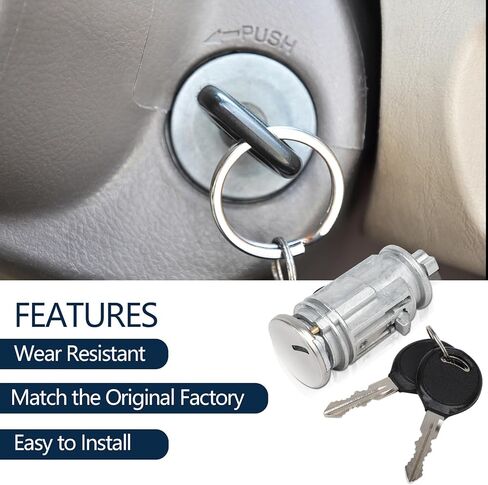 Ignition Switch Lock Cylinder Compatible for 2001-2010 Dodge Ram 1500/2500/3500 Durango,Chrysler,Replace 924-709,5018702AA in Saudi Arabia