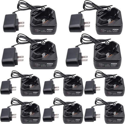 10 حزمة PMLN7109A PMLN7109 شاحن متوافق مع بطارية موتورولا SL300 SL300e SL3500e SL1600 SL2600 TLK100 SL1M راديو Pmnn4468a in Kuwait