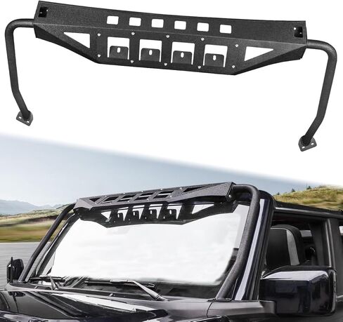 سقف الشمس قناع القلنسوة درع للجسم الزجاج الأمامي ظلة غطاء إطاري متوافق مع 2021 2022 2023 2024 فورد برونكو 2 باب 4 باب in Kuwait