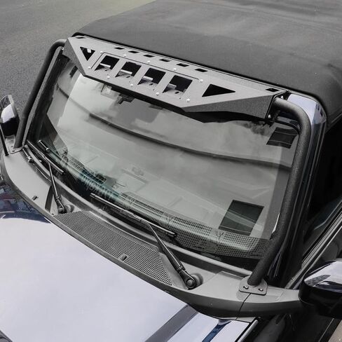 سقف الشمس قناع القلنسوة درع للجسم الزجاج الأمامي ظلة غطاء إطاري متوافق مع 2021 2022 2023 2024 فورد برونكو 2 باب 4 باب in Kuwait