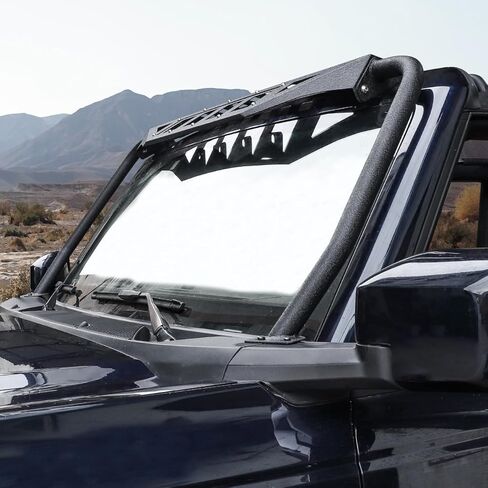 سقف الشمس قناع القلنسوة درع للجسم الزجاج الأمامي ظلة غطاء إطاري متوافق مع 2021 2022 2023 2024 فورد برونكو 2 باب 4 باب in Kuwait