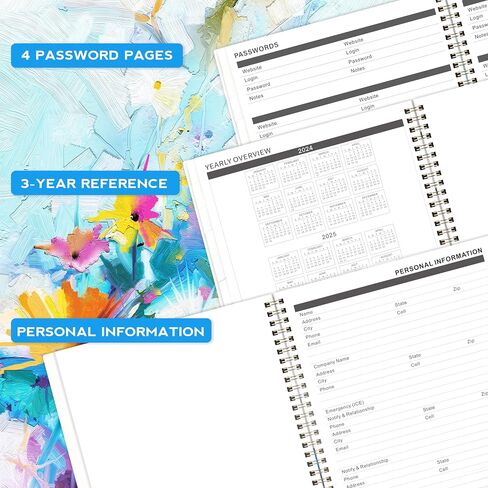 2024-2026 Monthly Planner/Calendar - JUL 2024 - JUN 2026, Monthly Planner 2024-2026, 2-Year Monthly Planner, Inner Pocket, 9" x 11", Flexible Cover in Saudi Arabia
