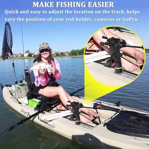 محول مسار كاياك لحامل صنارة الصيد، ومحول سكة كاياك لمكتشف الصيد، والكاميرا، وGoPro، وحامل الأكواب in Kuwait