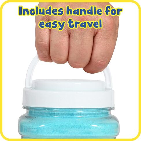 READY 2 LEARN Colored Sand - Turquoise - 2.2 lbs - Play Sand for Kids - Perfect for Arts and Crafts, Sensory Bins, Wedding Decorations and Vase Filler in Saudi Arabia