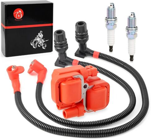 ملف الإشعال وقابس الإشعال مع غطاء سلكي متوافق مع Polaris Ranger Crew 800 RZR 4 S 800 2011-2017 4010425 4012888 4012889 4013078 in Saudi Arabia