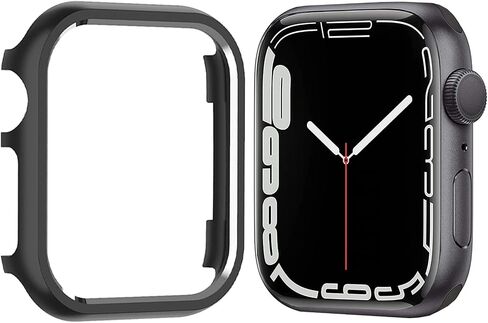 Compatible for Apple Watch Series 9 8 7 Case 41mm Gold,NINKI Luxury Aluminium Face Protective Bumper for Apple Watch Series 9 Case 41mm iWatch 8 Protective Cover Men Women in Kuwait