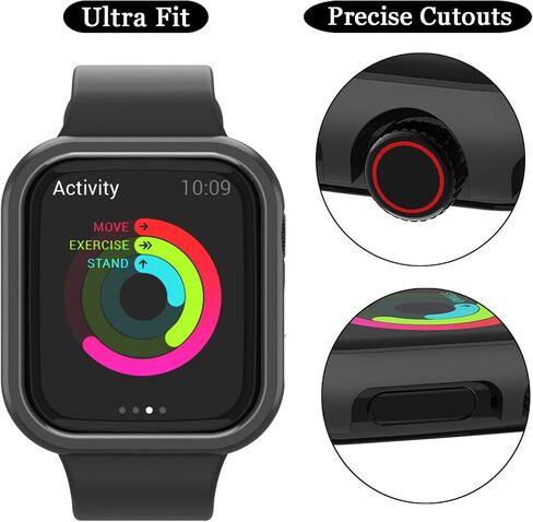 Compatible for Apple Watch Series 9 8 7 Case 41mm Gold,NINKI Luxury Aluminium Face Protective Bumper for Apple Watch Series 9 Case 41mm iWatch 8 Protective Cover Men Women in Kuwait
