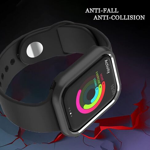 Compatible for Apple Watch Series 9 8 7 Case 41mm Gold,NINKI Luxury Aluminium Face Protective Bumper for Apple Watch Series 9 Case 41mm iWatch 8 Protective Cover Men Women in Kuwait