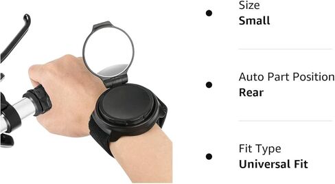 مرآة الدراجة، مرآة الرؤية الخلفية للدراجة قابلة للتعديل 360 درجة، سوار معصم متعدد الزوايا للدراجات الجبلية، مرآة رؤية خلفية للمعصم قابلة للدوران على جانب الطريق، ملحقات آمنة للدراجة in Kuwait