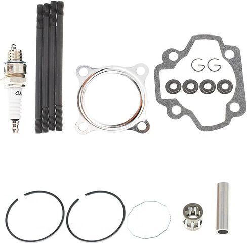 Engine Head Cylinder Gasket Piston Ring Top End Rebuild Kit Replacement for Yamaha PW50 Y-Zinger 1981-2019 QT50 1979-1987 4J2-11311-01-00 in Saudi Arabia