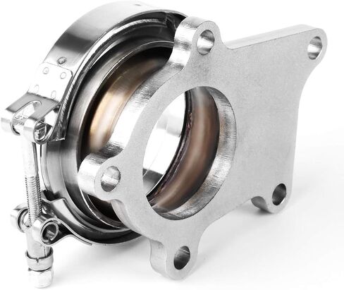 DNA Motoring ADT-5B-VB-3 T04E T3/T4 Turbo 5-Bolt Flange to 3"ID V-Band Conversion Adapter Kit in Saudi Arabia