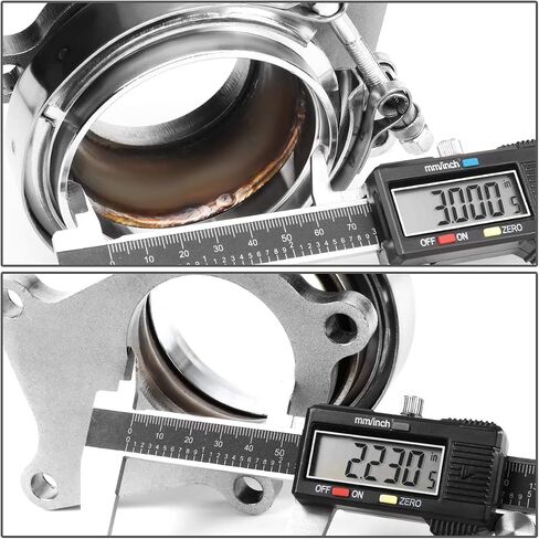 DNA Motoring ADT-5B-VB-3 T04E T3/T4 Turbo 5-Bolt Flange to 3"ID V-Band Conversion Adapter Kit in Saudi Arabia