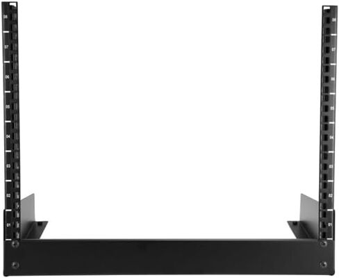 StarTech 8U 2-Post Desktop Open-Frame Server Rack, 19in, 110lb (RK8OD) | Compact free-standing rack for home or office, 16.1in high, Computer rack, M5 cage nuts and screws in Kuwait