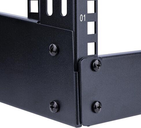 StarTech 8U 2-Post Desktop Open-Frame Server Rack, 19in, 110lb (RK8OD) | Compact free-standing rack for home or office, 16.1in high, Computer rack, M5 cage nuts and screws in Kuwait