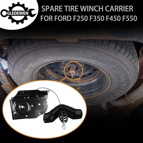 Spare Tire Hoist Spare Tire Winch Carrier | Replacement for 1997-2003 Ford F150, 2004 F150 Heritage, 1997-1999 F250, 1997 F250 HD | Replaces# 924-526, 1L3Z1A131AA, 2L3Z1A131AA in Saudi Arabia