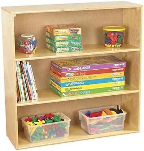 وحدة تخزين 3 أرفف من تشايلد كرافت 1464418، ارتفاع 36 بوصة، عرض 13 بوصة، طول 35.75 بوصة، خشب طبيعي in Kuwait