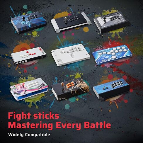 محول Brook Wingman FGC مع سلسلة مفاتيح - محول عصا التحكم أركيد، مصمم لألعاب القتال PS5، ويدعم Street Fighter 6 وTekken 8 [إصدار حصري] in Kuwait