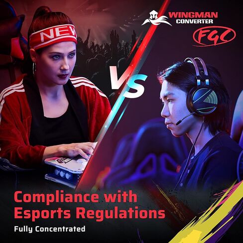 محول Brook Wingman FGC مع سلسلة مفاتيح - محول عصا التحكم أركيد، مصمم لألعاب القتال PS5، ويدعم Street Fighter 6 وTekken 8 [إصدار حصري] in Kuwait