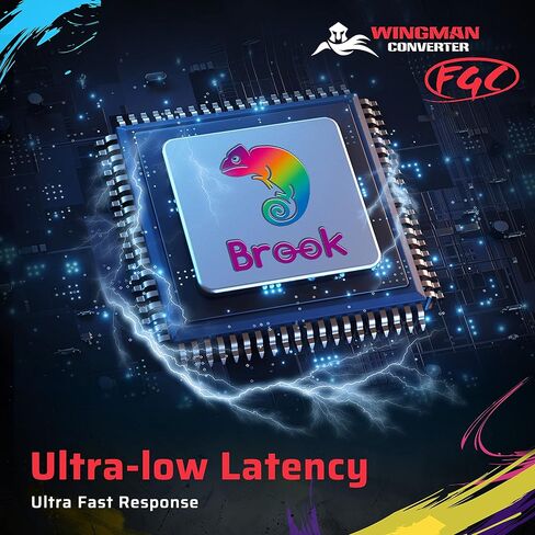 محول Brook Wingman FGC مع سلسلة مفاتيح - محول عصا التحكم أركيد، مصمم لألعاب القتال PS5، ويدعم Street Fighter 6 وTekken 8 [إصدار حصري] in Kuwait