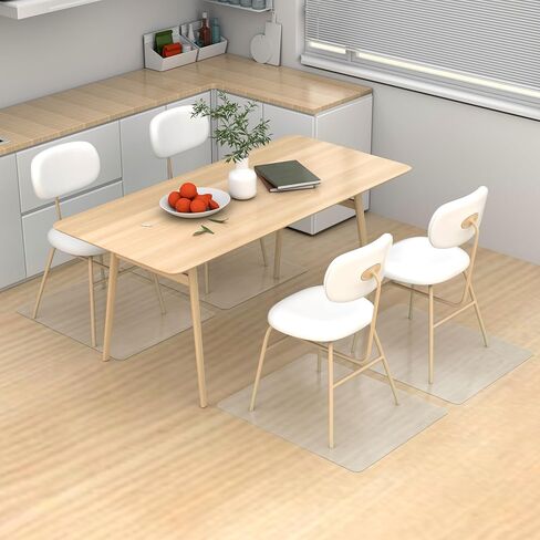 Clear Plastic Chair Mat for Office Chair on Carpet with Lip, 26 * 28Inches Office Chair Mat for Hardwood Floor, Chair Mat for Rolling Chairs, Clear Chair Mat for Office Chair Floor Protector in Kuwait