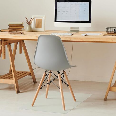 Clear Plastic Chair Mat for Office Chair on Carpet with Lip, 26 * 28Inches Office Chair Mat for Hardwood Floor, Chair Mat for Rolling Chairs, Clear Chair Mat for Office Chair Floor Protector in Kuwait