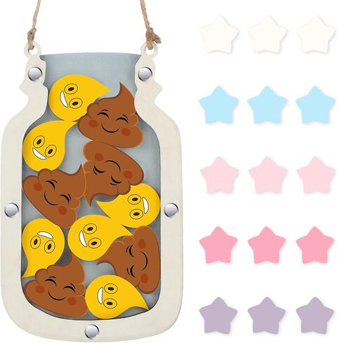Qunclay Reward Chart for Kids, Reward Jar for Toddlers, Behavior Reward Chart and Chore Chart for Boys Girls Good Behavior Home Training Rewards Jar Motivate Responsibility Xmas Gift (Astronaut Style) in Saudi Arabia