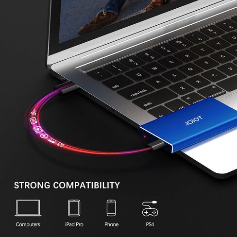 محرك أقراص SSD خارجي محمول بسعة 1 تيرابايت - محرك أقراص ثابتة خارجي يصل إلى 540 ميجابايت/ثانية، محرك أقراص SSD خارجي USB 3.1 Gen 2 فائق النحافة، أزرق in Kuwait
