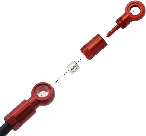 طقم خرطوم فرامل قرص هيدروليكي للدراجة لنظام شيمانو BH90-SB 2000 مم أحمر in Kuwait