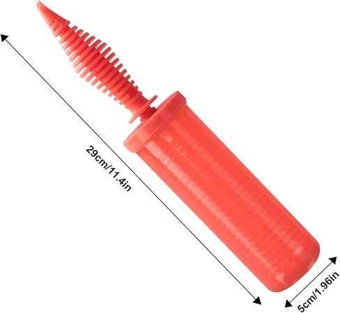 منفاخ بالونات يدوي - منفاخ بالونات محمول باليد للبالونات، مضخة نفخ هواء مزدوجة الاتجاه (أحمر-02) in Kuwait