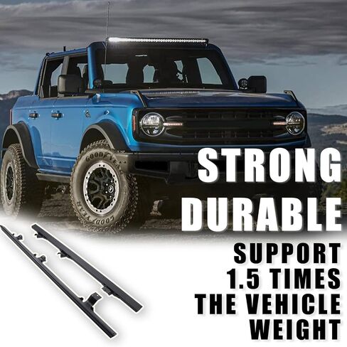 قضبان صخرية ذات 4 أبواب تناسب 2021-2024 Ford Bronco Rock Sliders Nerf Bars (باستثناء Bronco Sport) in Kuwait