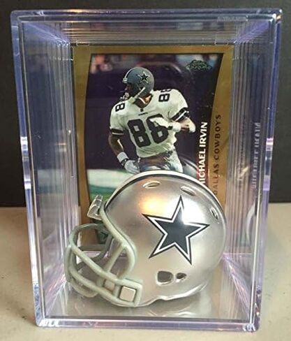 Dallas NFL Helmet Shadowbox w/Michael Irvin card in Saudi Arabia