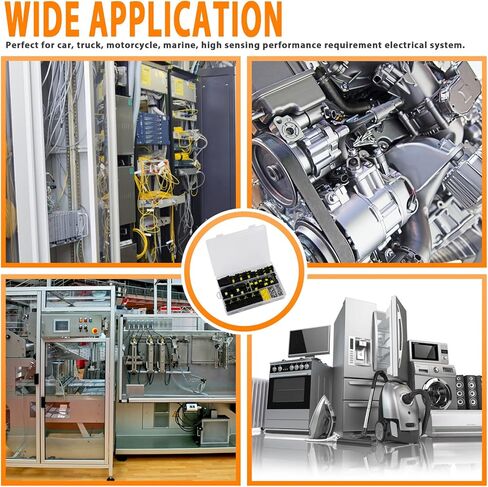 AutoEC 352 قطعة 26 مجموعة من الموصلات الكهربائية 22-16 AWG، محطات توصيل الأسلاك الكهربائية للسيارات والدراجات النارية المقاومة للماء، 1 2 3 4 دبوس لشاحنة قابس توصيل السيارة وموصل قابس الإشعال in Kuwait